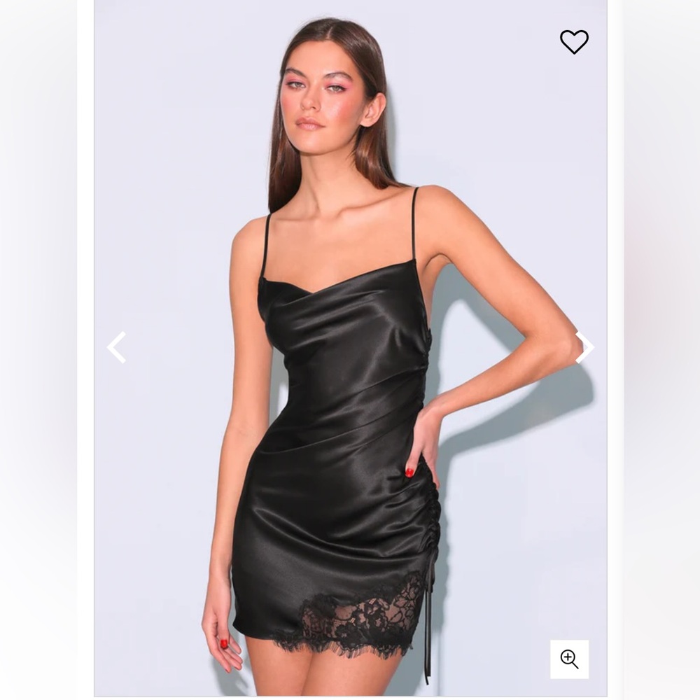 Fleur Du Mal Elegant Black Silk Ruched Dress